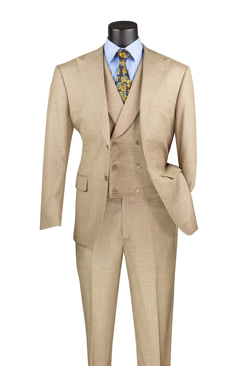 (44R) Modern Fit 2 Piece Suit with Adjustable Waist Band Pants