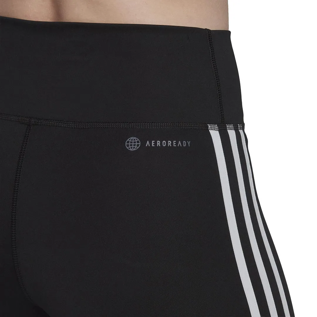adidas - Women's Training Essentials 3 Stripes High Waisted Short Tights (HK9964)