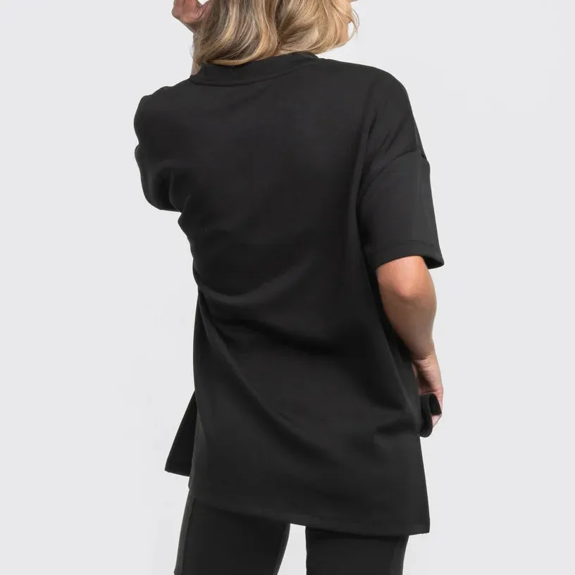 AstroKnit V-Neck Top – Deep Space