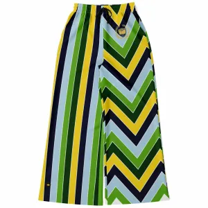 Blue Ivy Collegiate Rugby Stripe Eco-Poly Wide Leg Pants