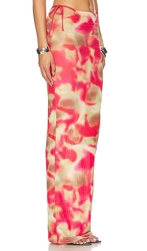 BY.DYLN Maddi Maxi Skirt in Red