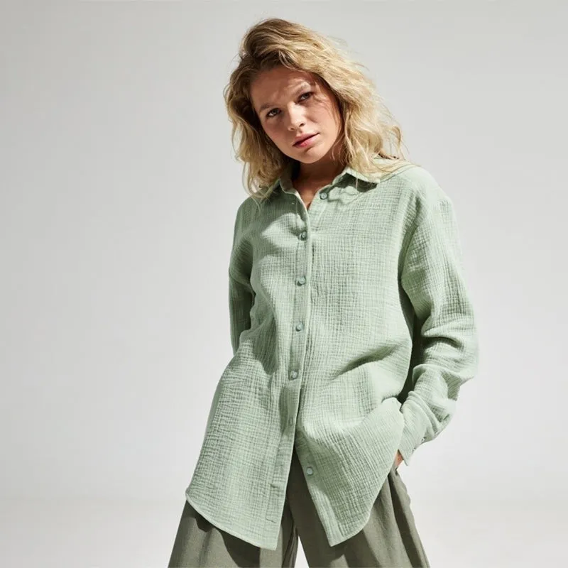 Casual and Loose Summer Chic Long Sleeve Blouse