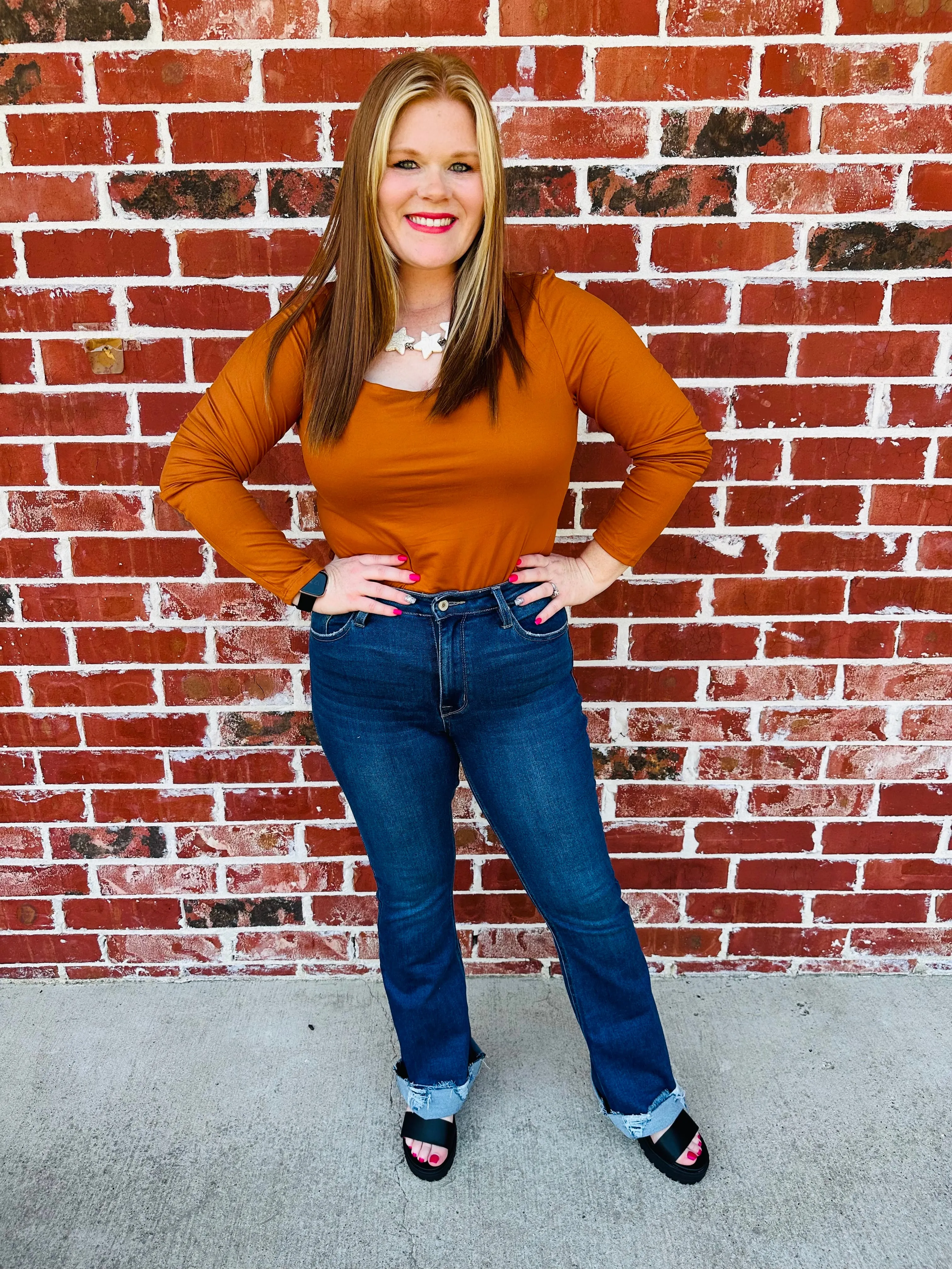 Cognac Soft & Chic Bodysuit
