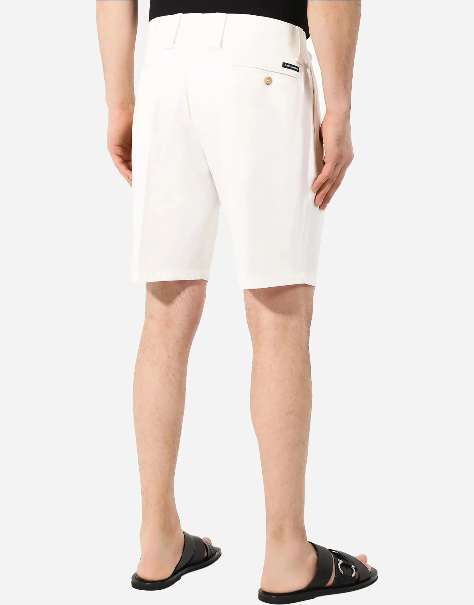 Cotton Stretch Bermuda Denim Shorts
