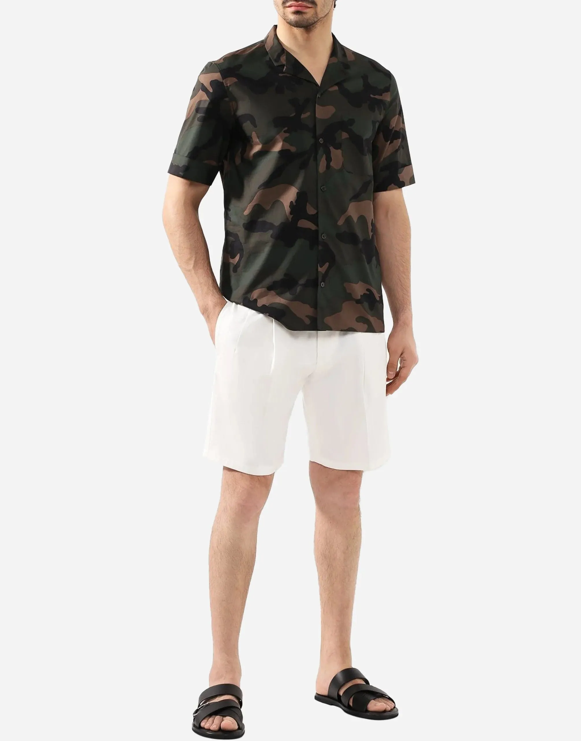 Cotton Stretch Bermuda Denim Shorts