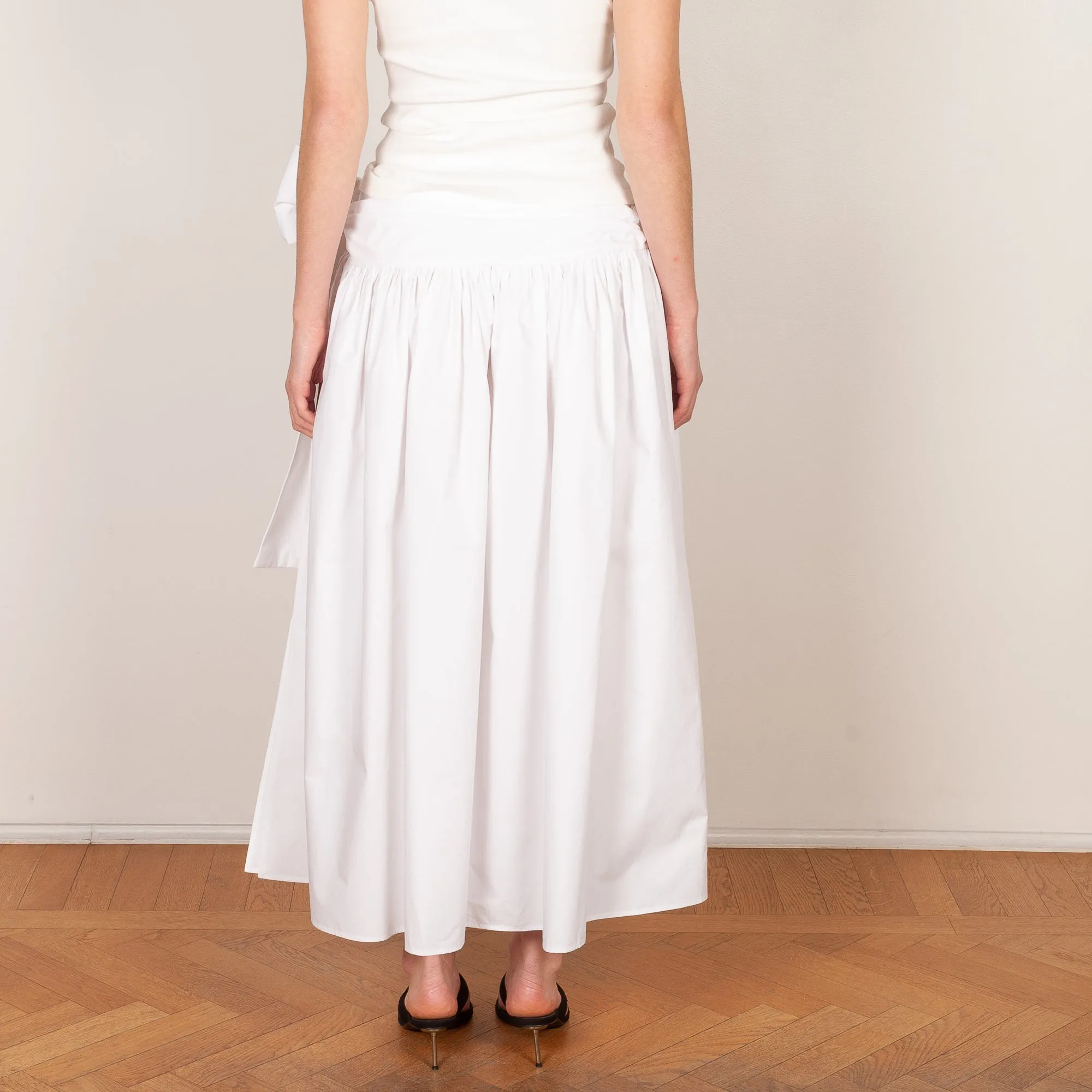 Cotton tie skirt