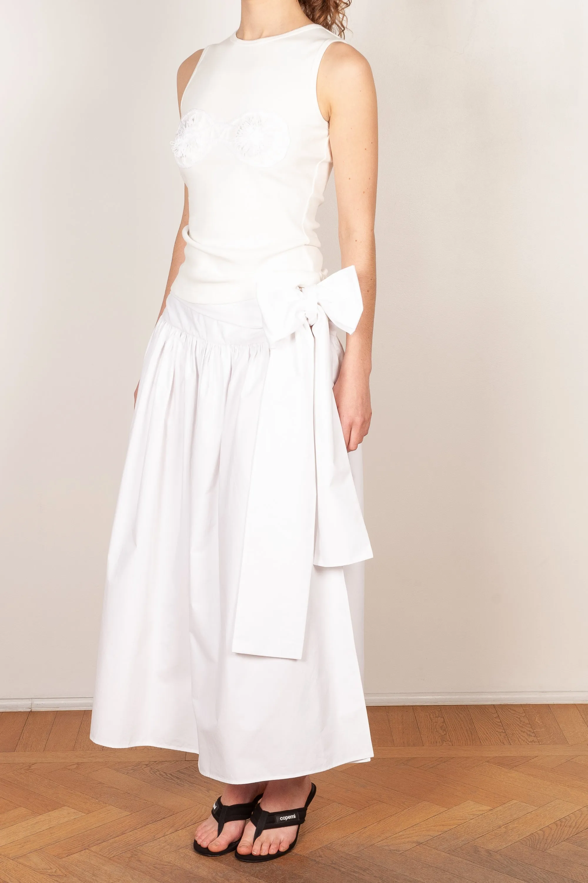Cotton tie skirt