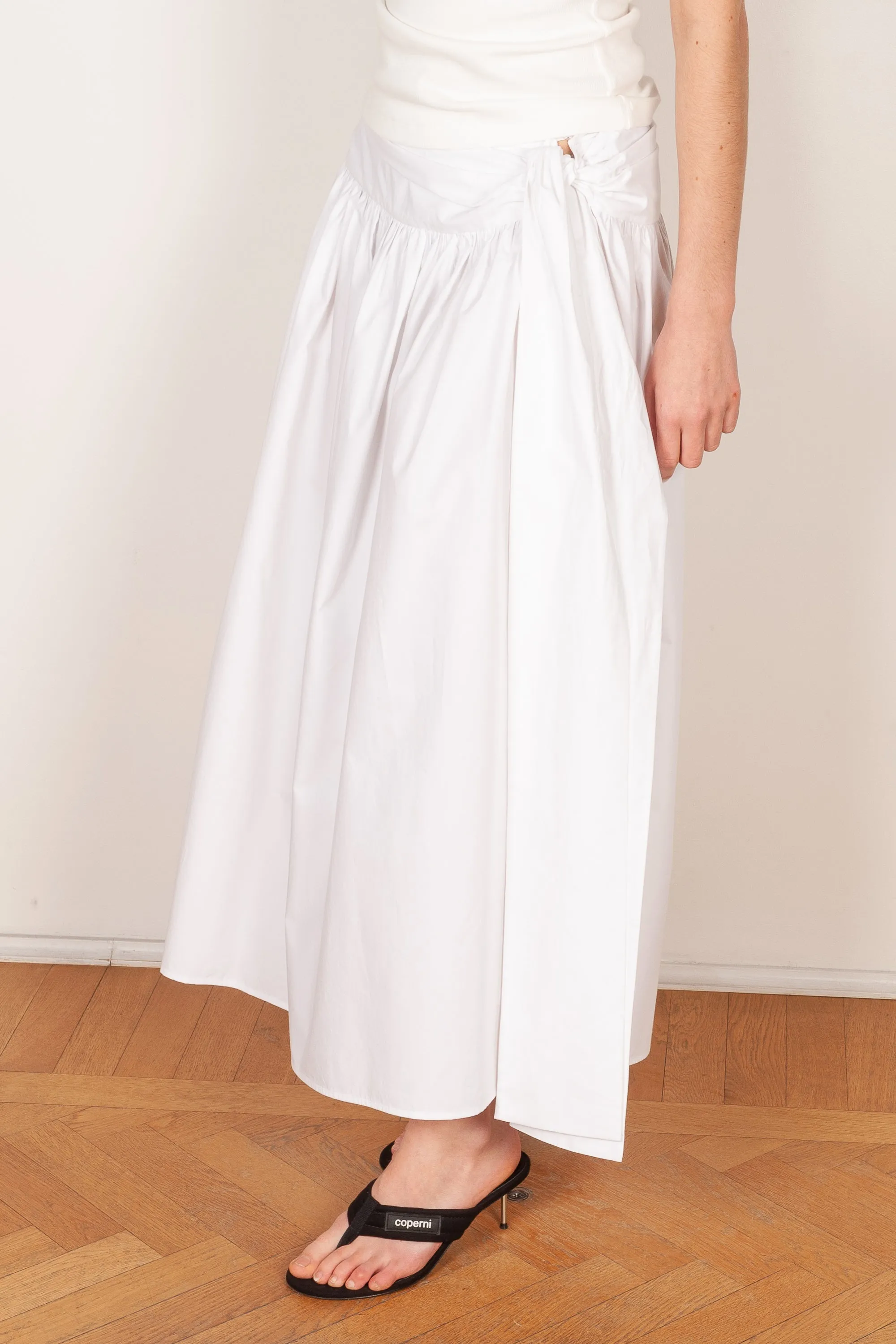 Cotton tie skirt