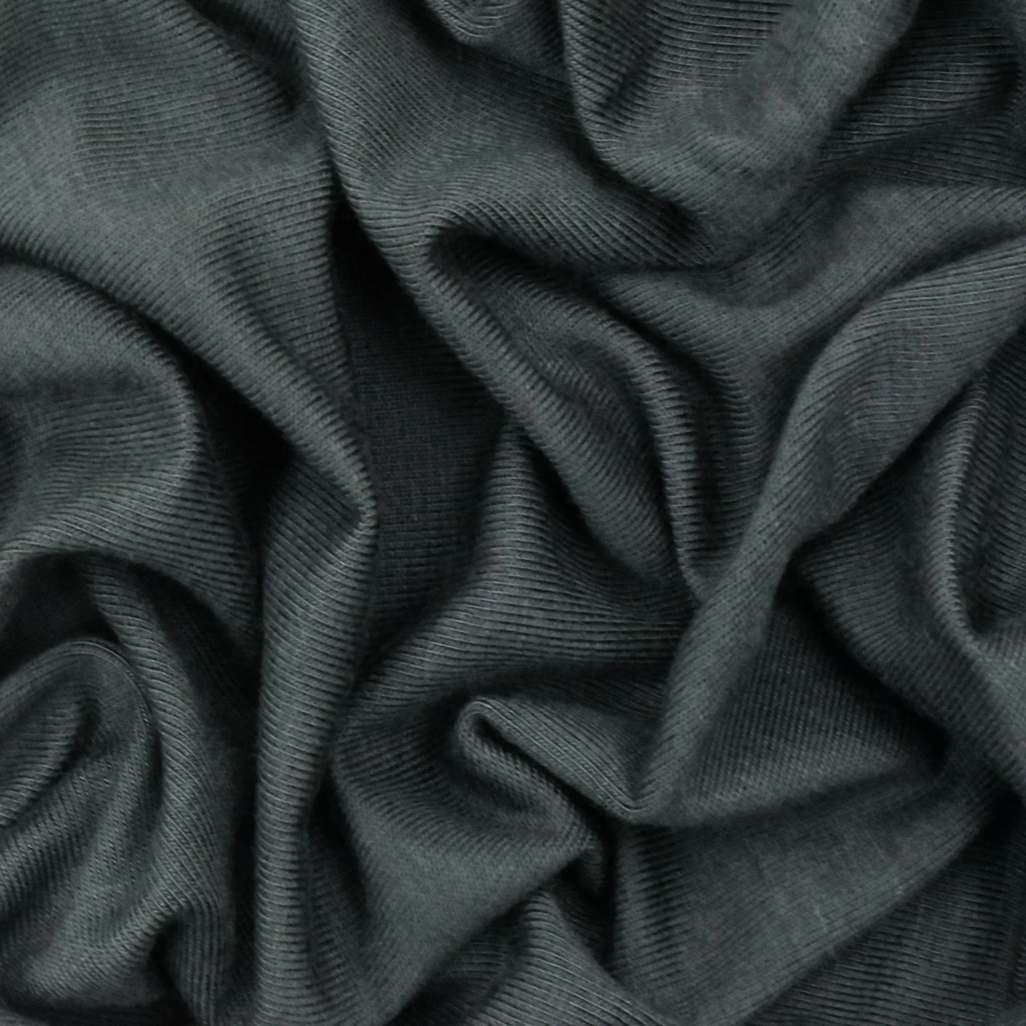 Dark Stone Gray Solid Stretch Jersey Knit Fabric