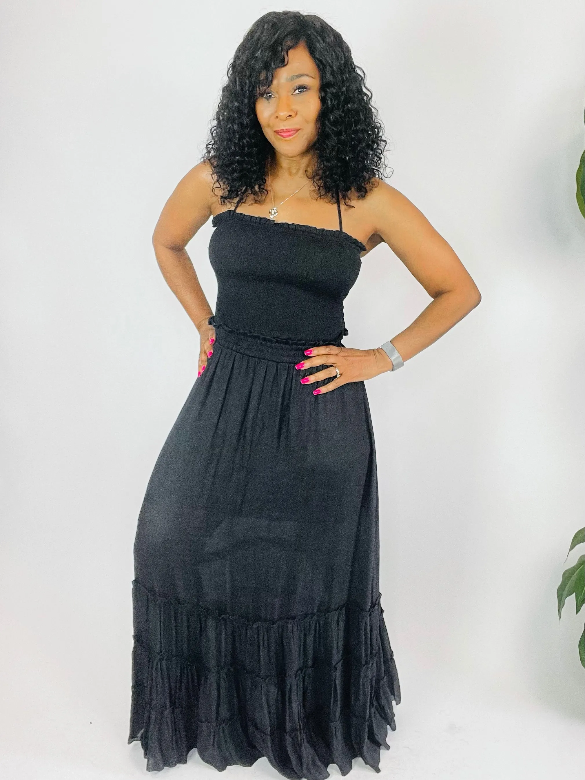 Destiny Smocked Maxi Dress