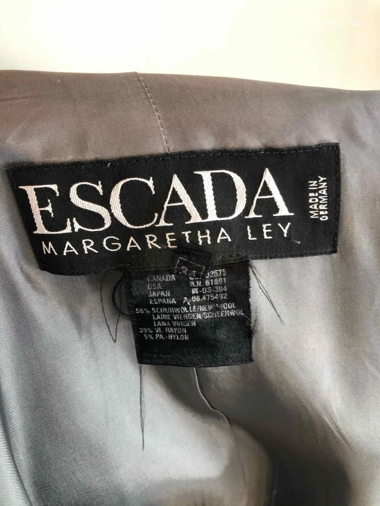 ESCADA Silver Button Up Pant Suit | 4
