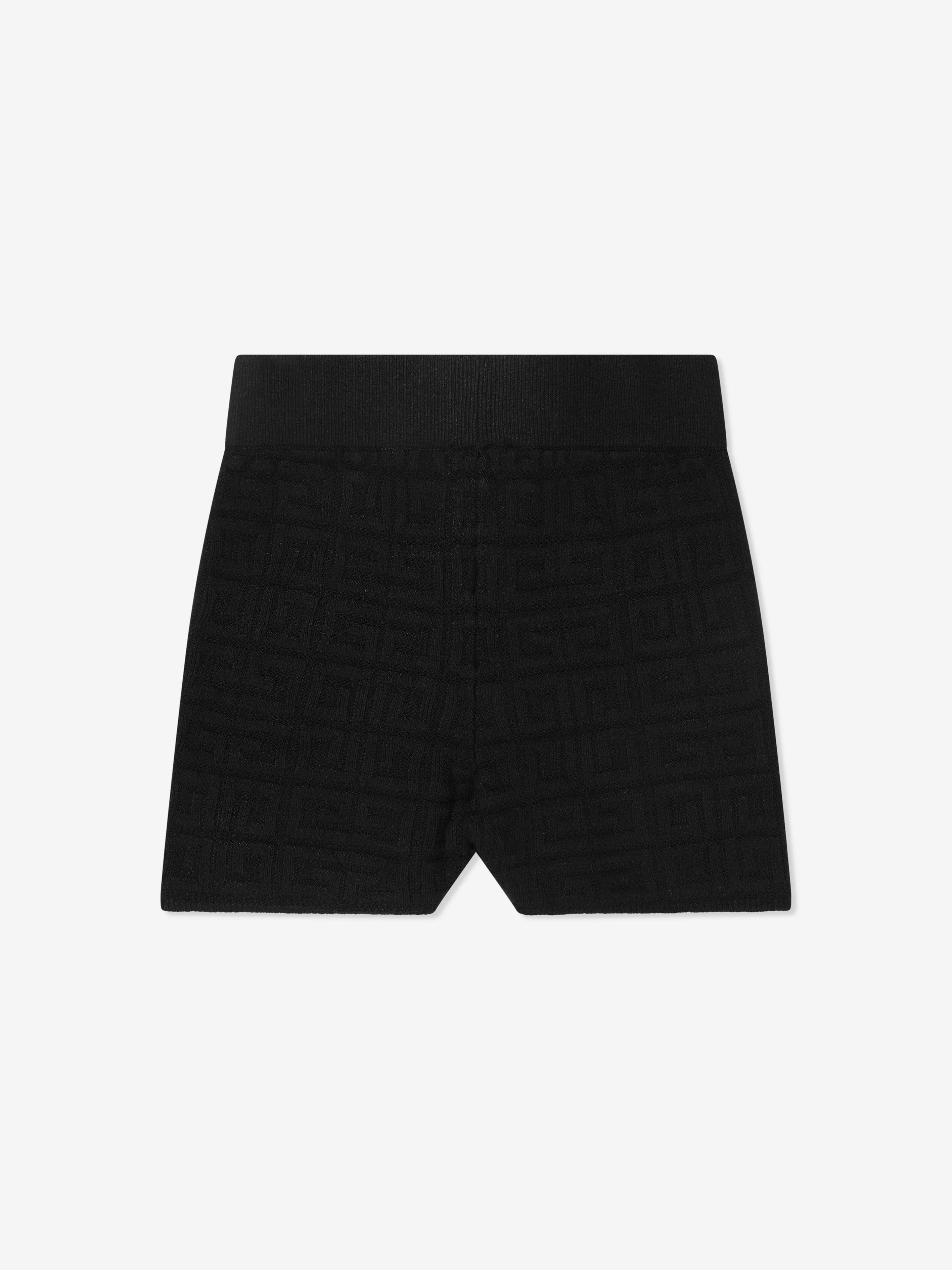 Givenchy Girls Logo Cycling Shorts in Black