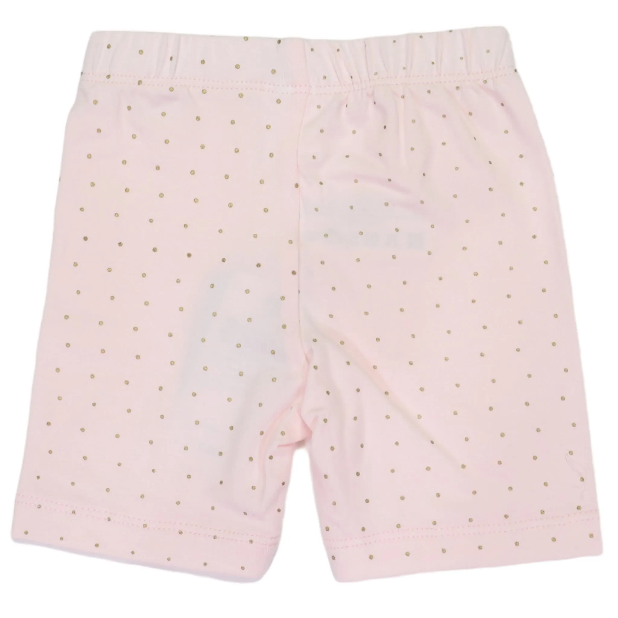 Gold Spot Cotton Bike Shorts Light Pink