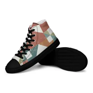 Groovy Geometric Canvas High Tops