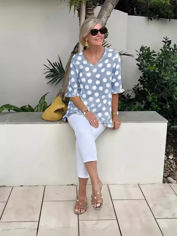 Holly Chic Vintage Floral Blouse