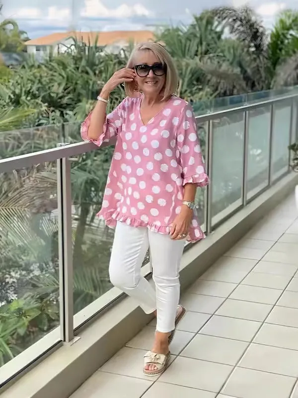 Holly Chic Vintage Floral Blouse