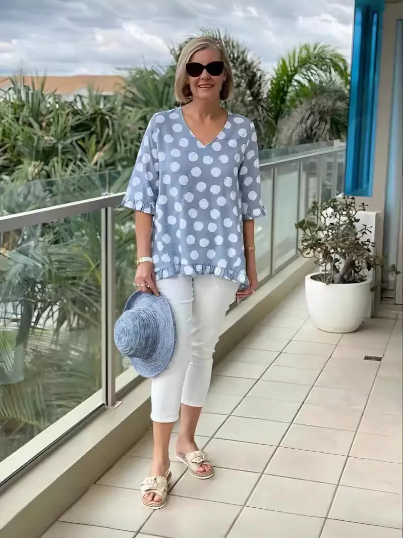 Holly Chic Vintage Floral Blouse