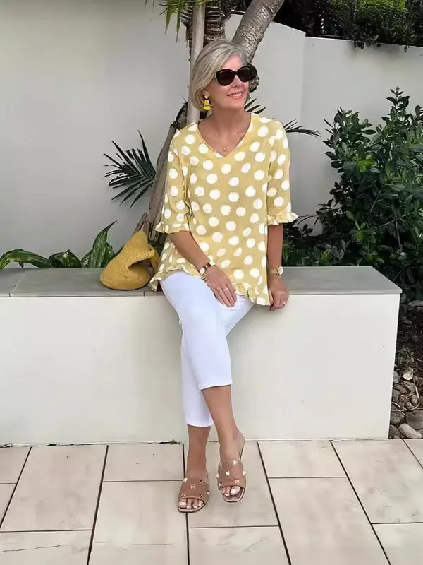 Holly Chic Vintage Floral Blouse