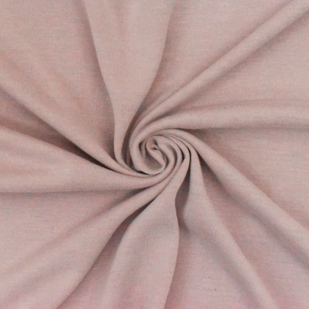 Ice Rose Famous Maker Solid Stretch Brushed Jersey Knit Fabric