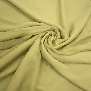 Khaki Solid Georgette Fabric