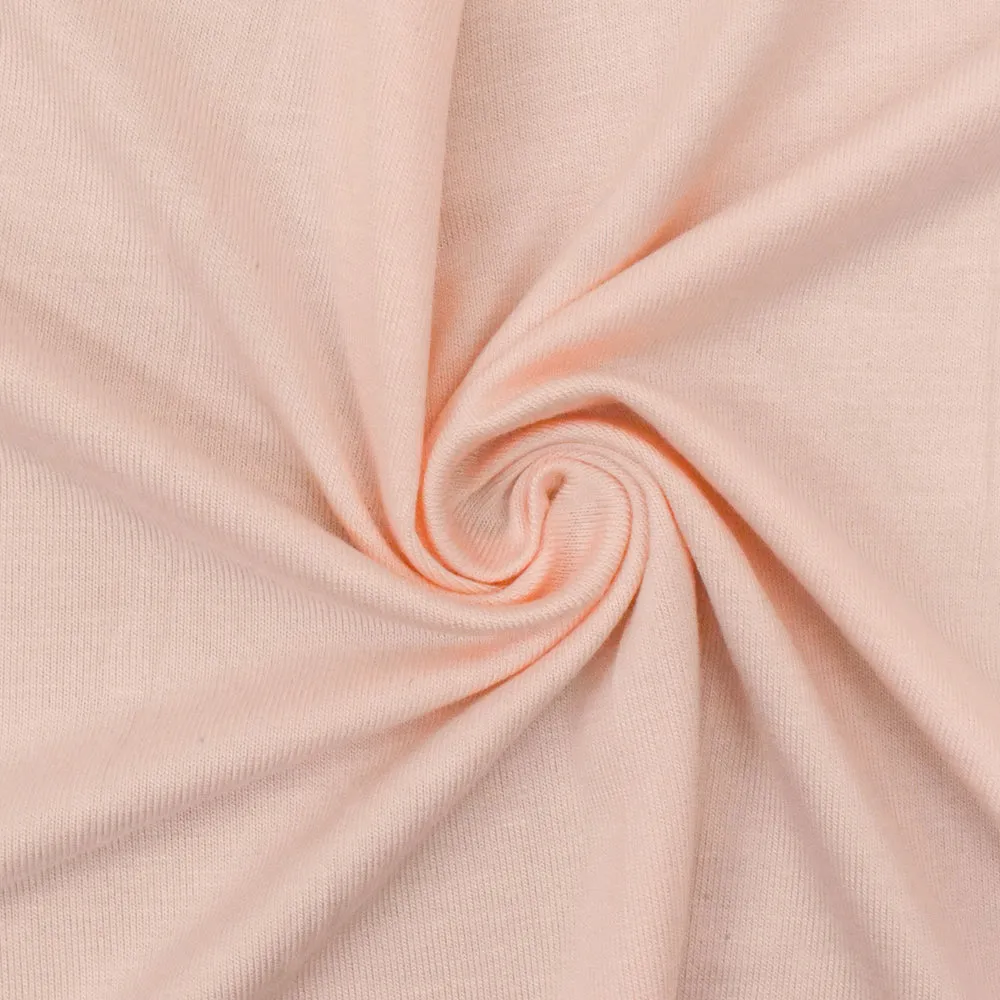 Light Pink Solid Stretch Spandex Rayon Modal Jersey Knit Fabric