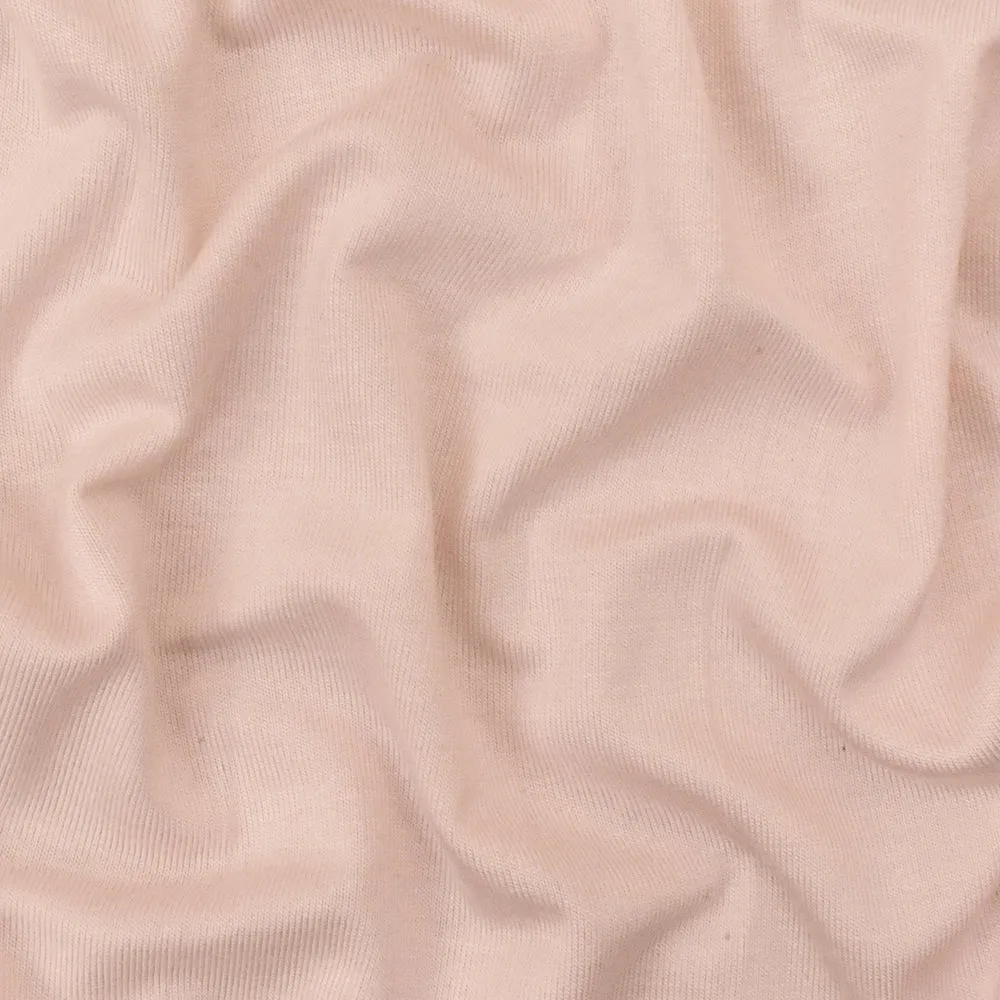 Light Pink Solid Stretch Spandex Rayon Modal Jersey Knit Fabric