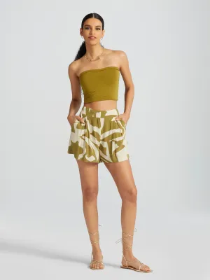 Liliana Printed Wide-Leg Short