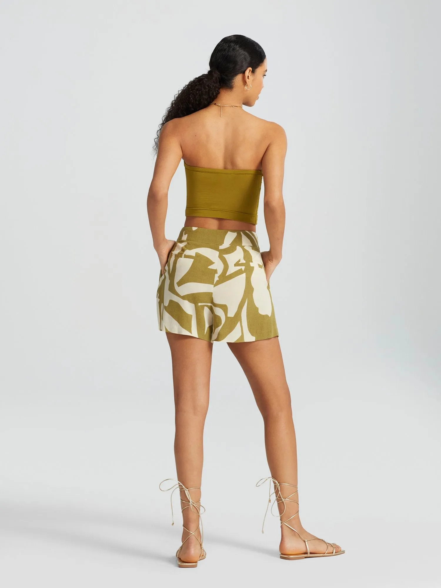Liliana Printed Wide-Leg Short