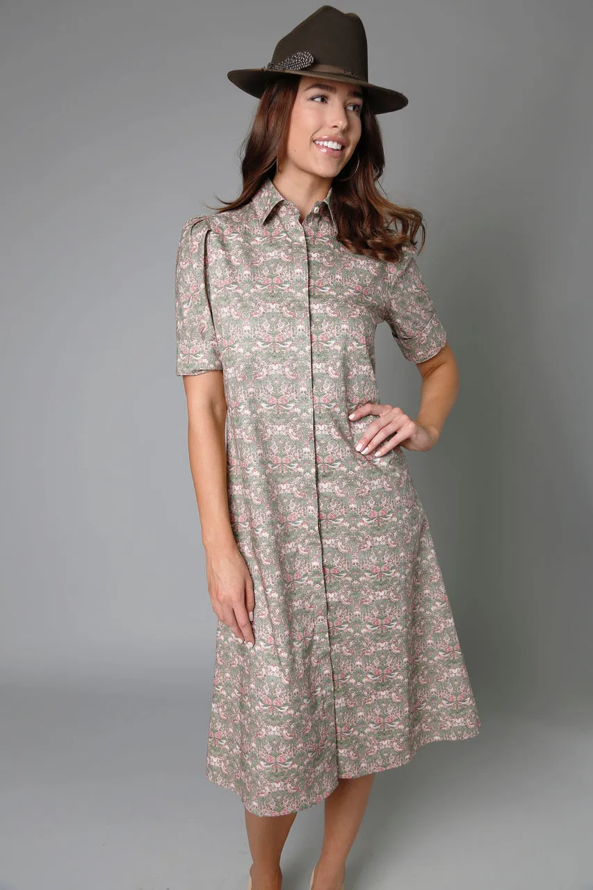 Long Tracy Strawberry Dress