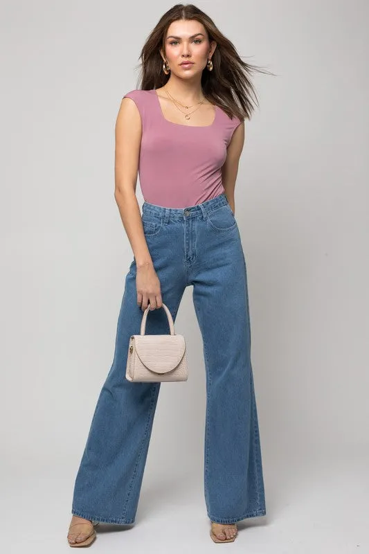 Megan Square Neck Bodysuit