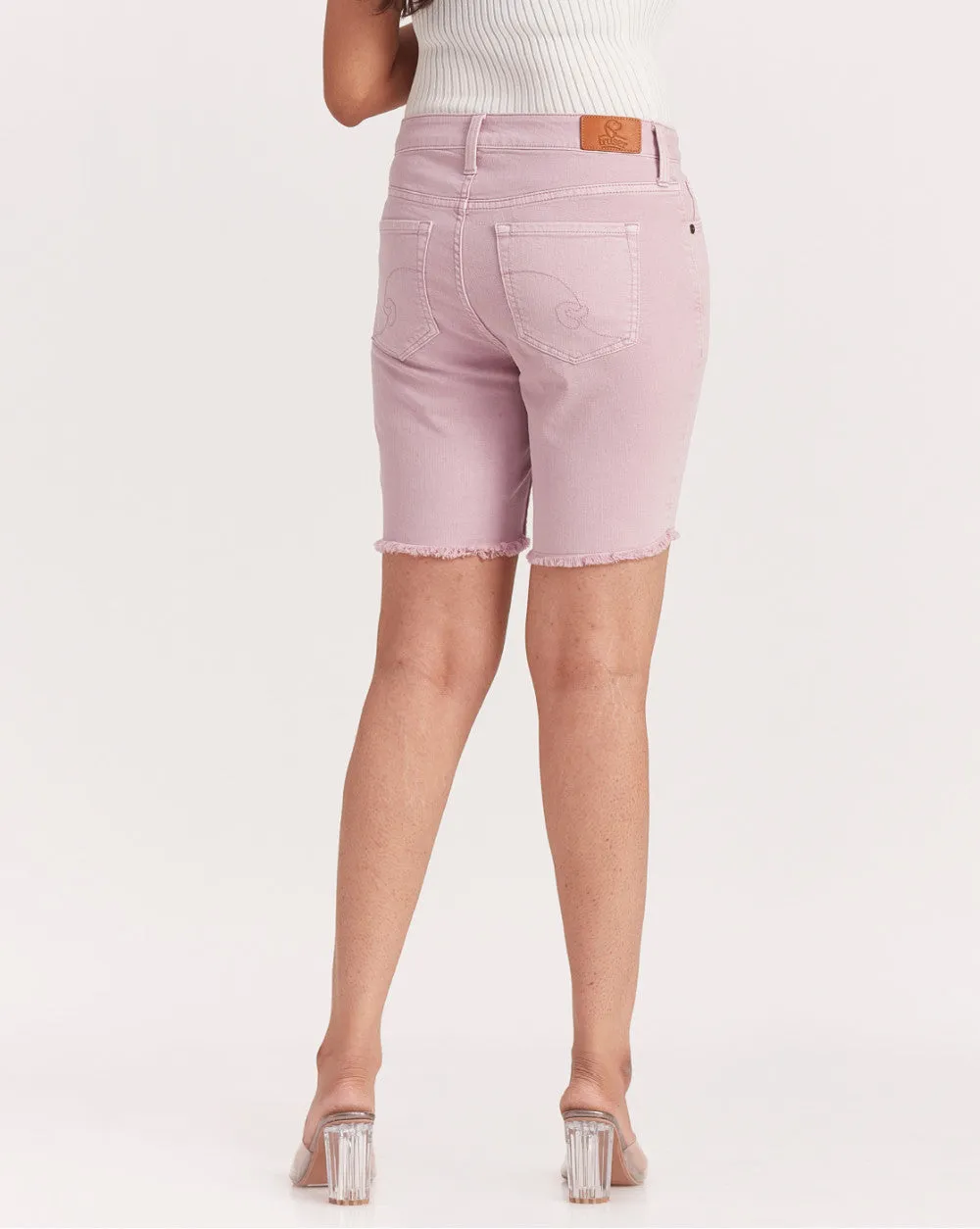 Mid Rise Colored Shorts - Lush Lilac