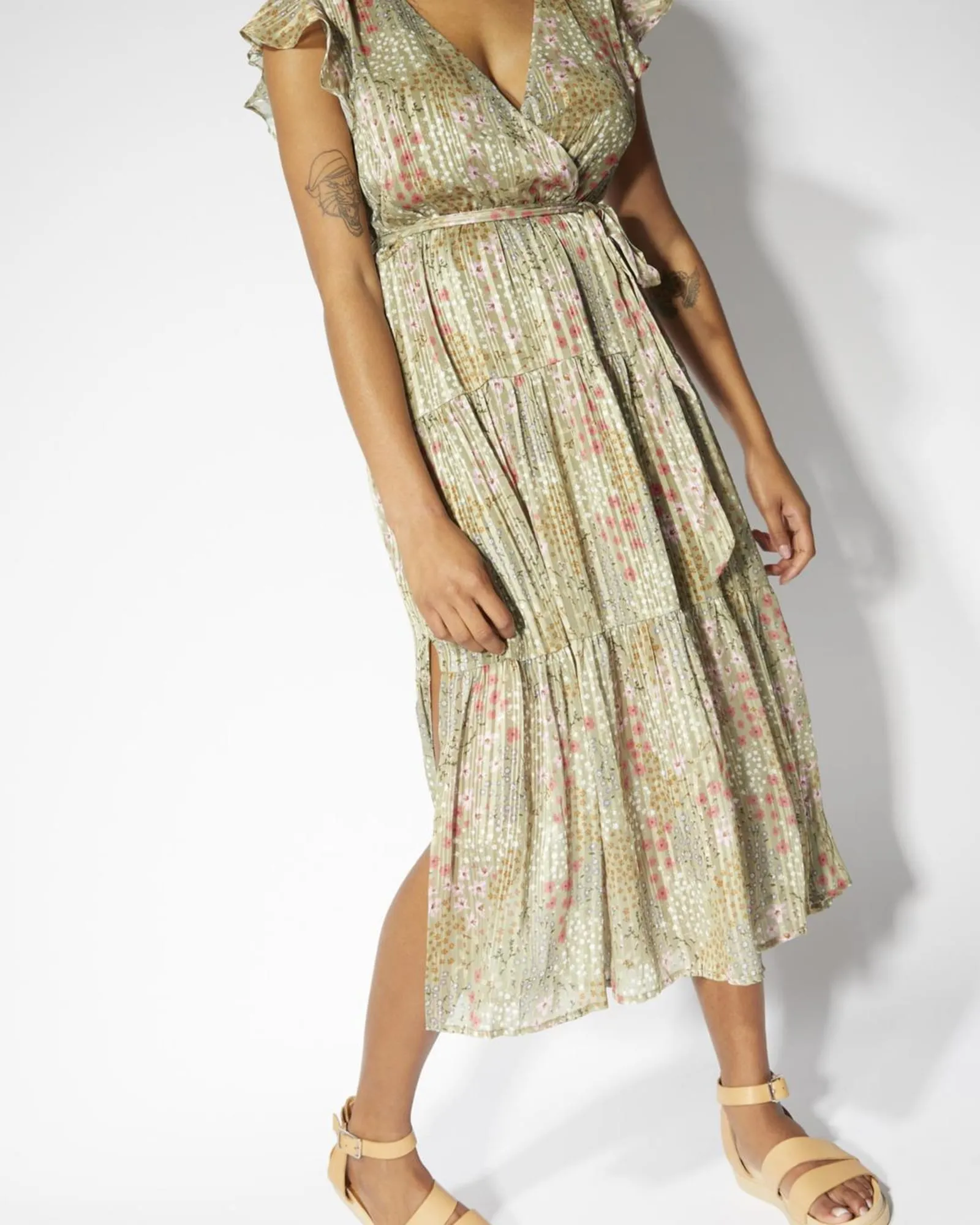 Monet Midi Dress in Multi | Multi