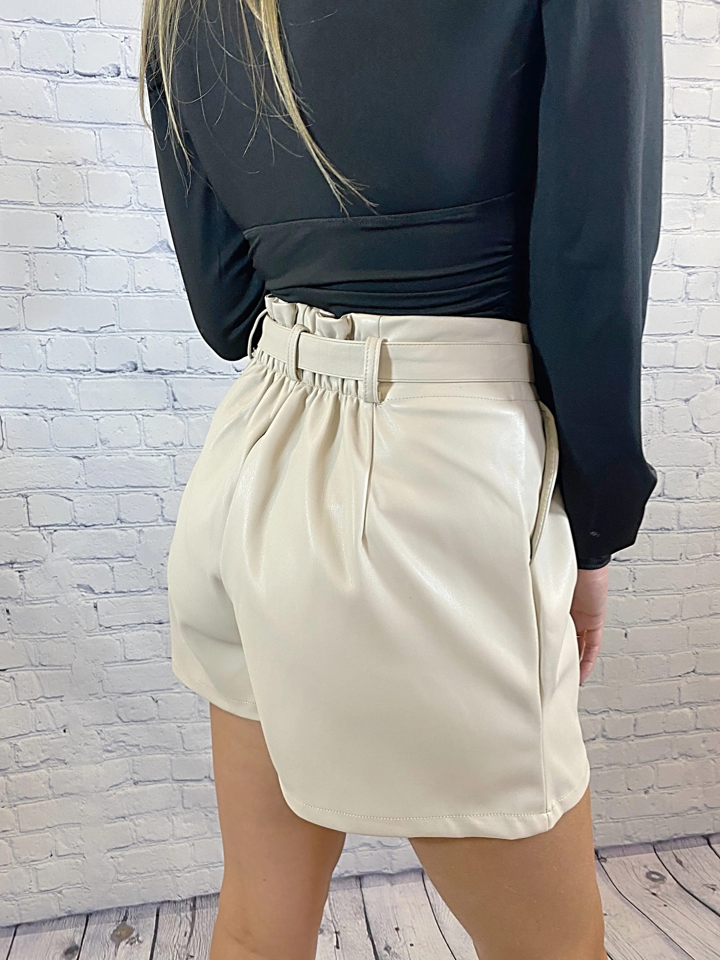 On The Run Vegan Leather Short