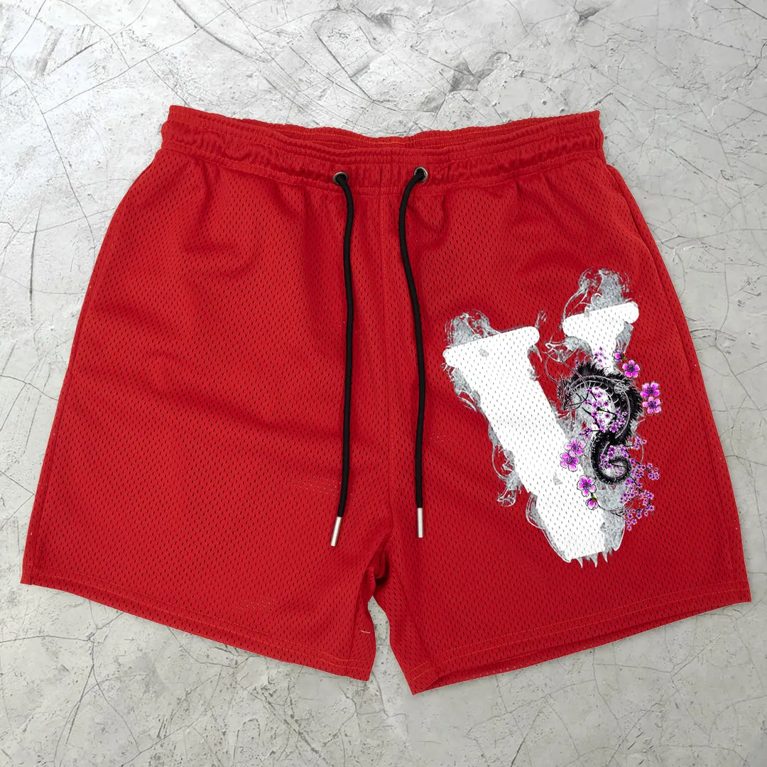 Personality Trendy Casual Mesh Shorts