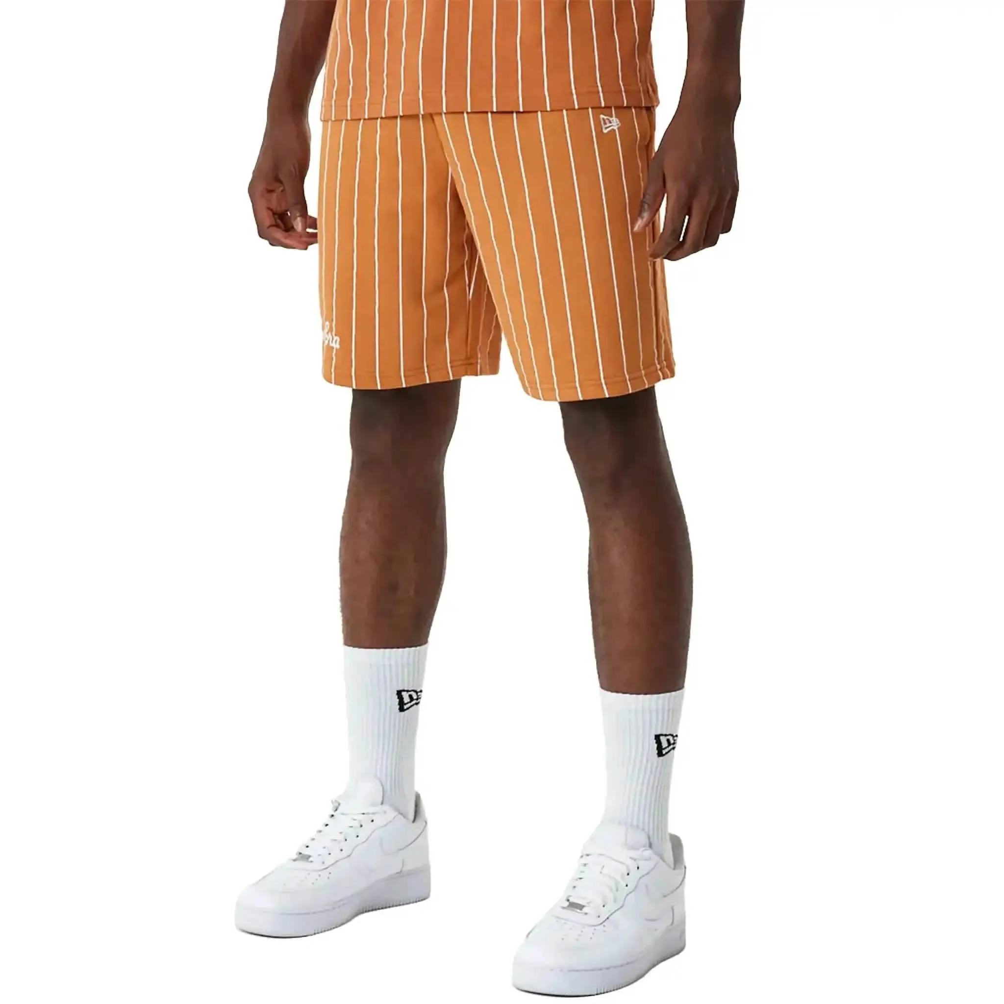 Pinstripe Shorts Orange
