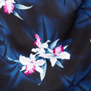Poipu Grey Hawaiian Rayon Fabric by the Yard