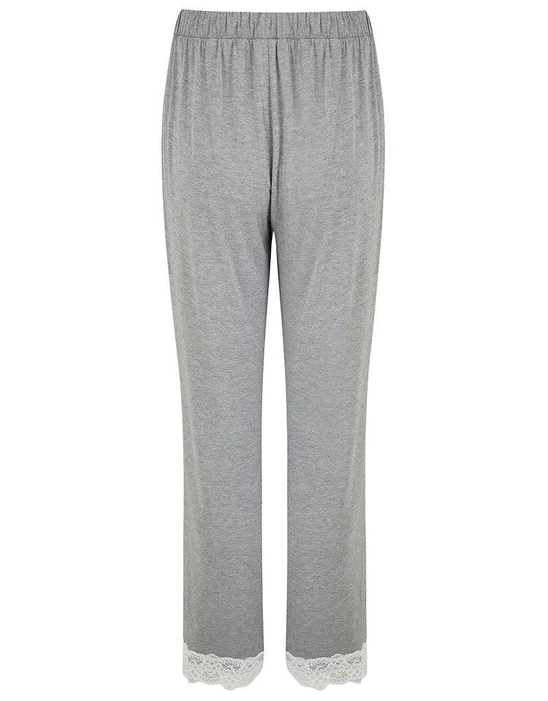 Pour Moi Sofa Loves Lace Trouser Grey/Ivory