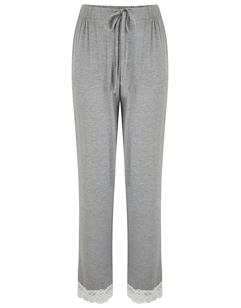 Pour Moi Sofa Loves Lace Trouser Grey/Ivory