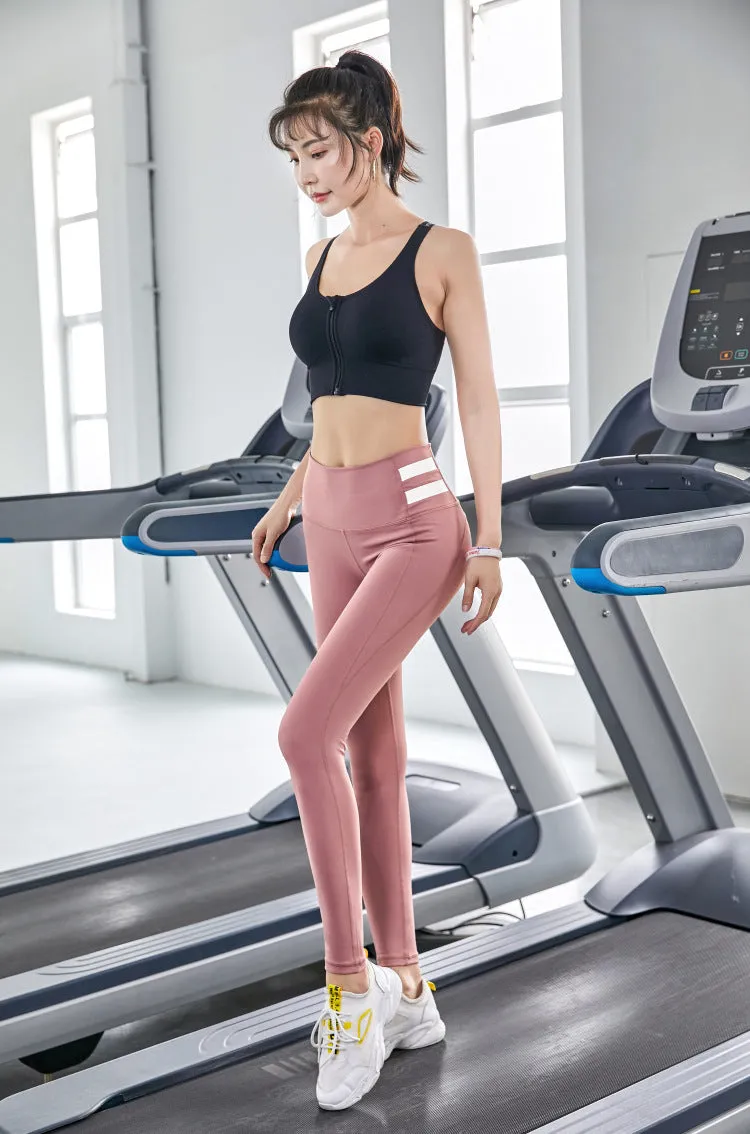 Printed Hip Flattering Fitness Pants Women Stretchable Fitting Sport Jogging Training Peach Hip-Flattering Yoga Long Activewear