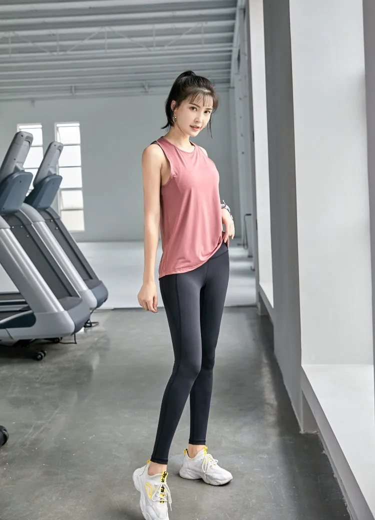Printed Hip Flattering Fitness Pants Women Stretchable Fitting Sport Jogging Training Peach Hip-Flattering Yoga Long Activewear