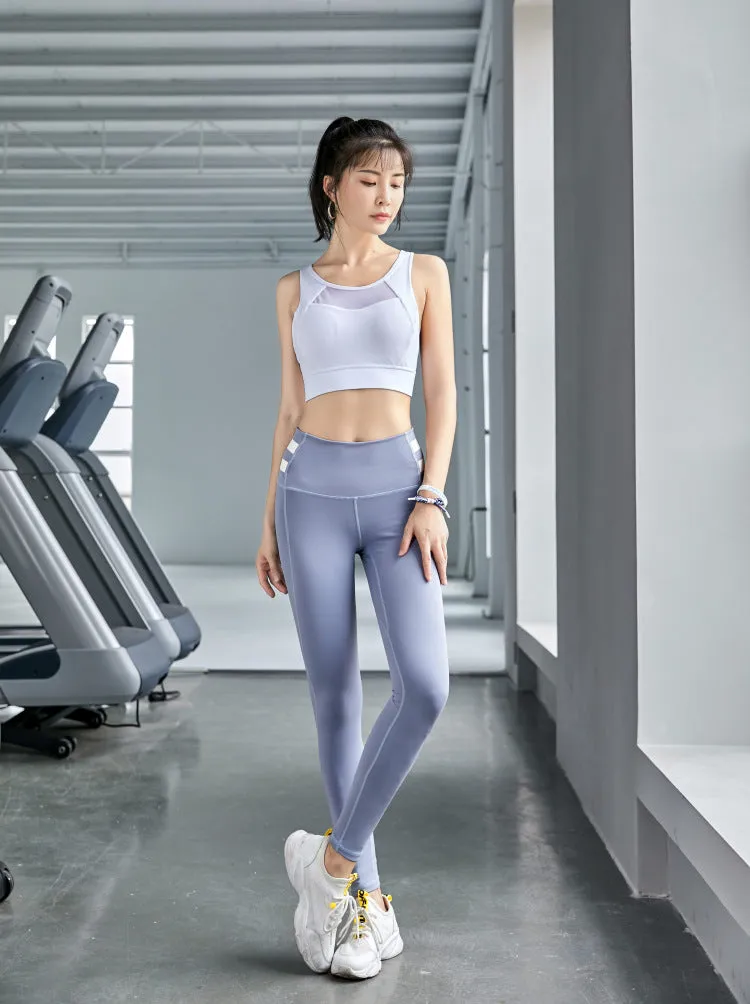 Printed Hip Flattering Fitness Pants Women Stretchable Fitting Sport Jogging Training Peach Hip-Flattering Yoga Long Activewear