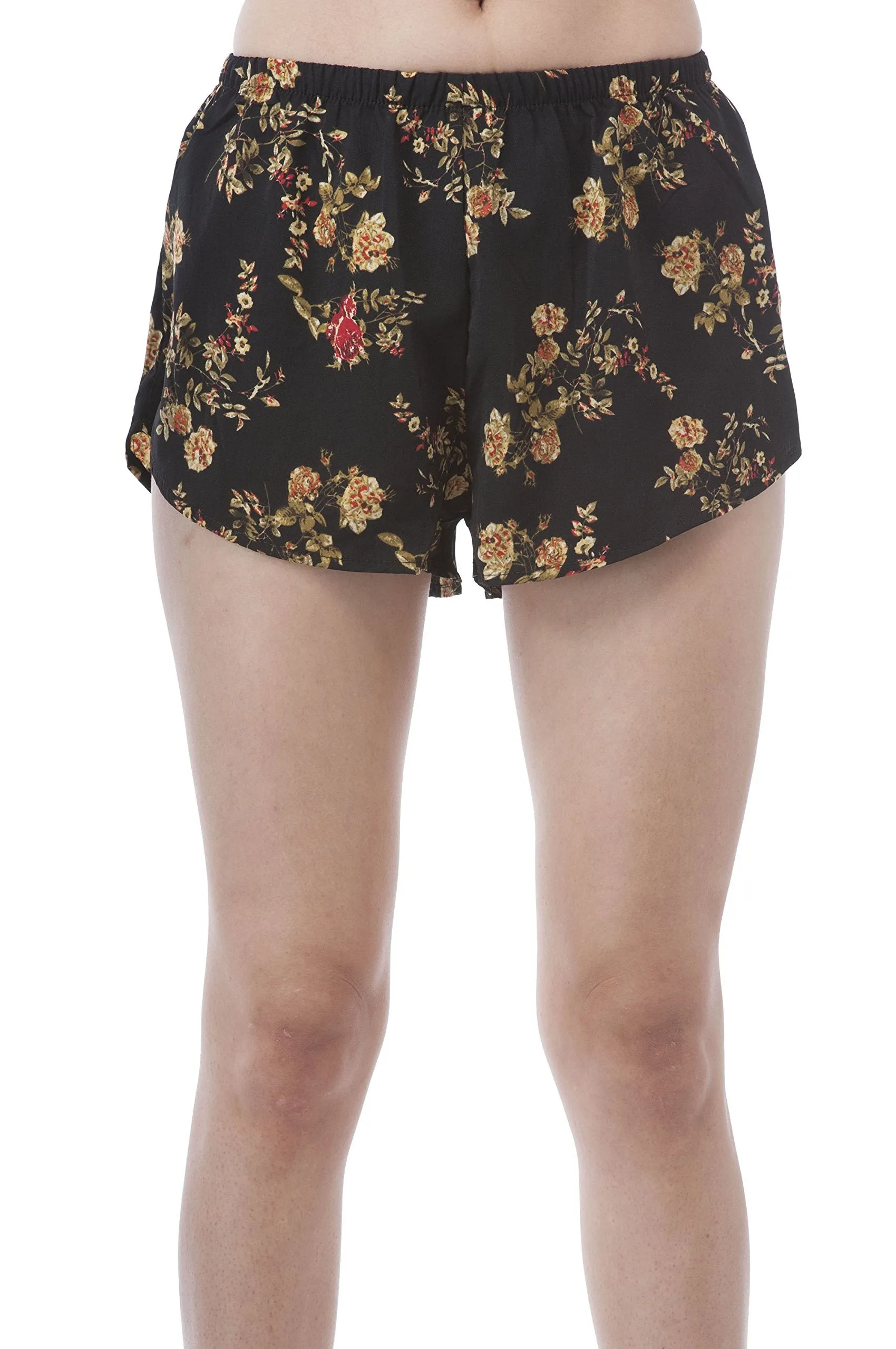 Printed soft woven short shorts pants