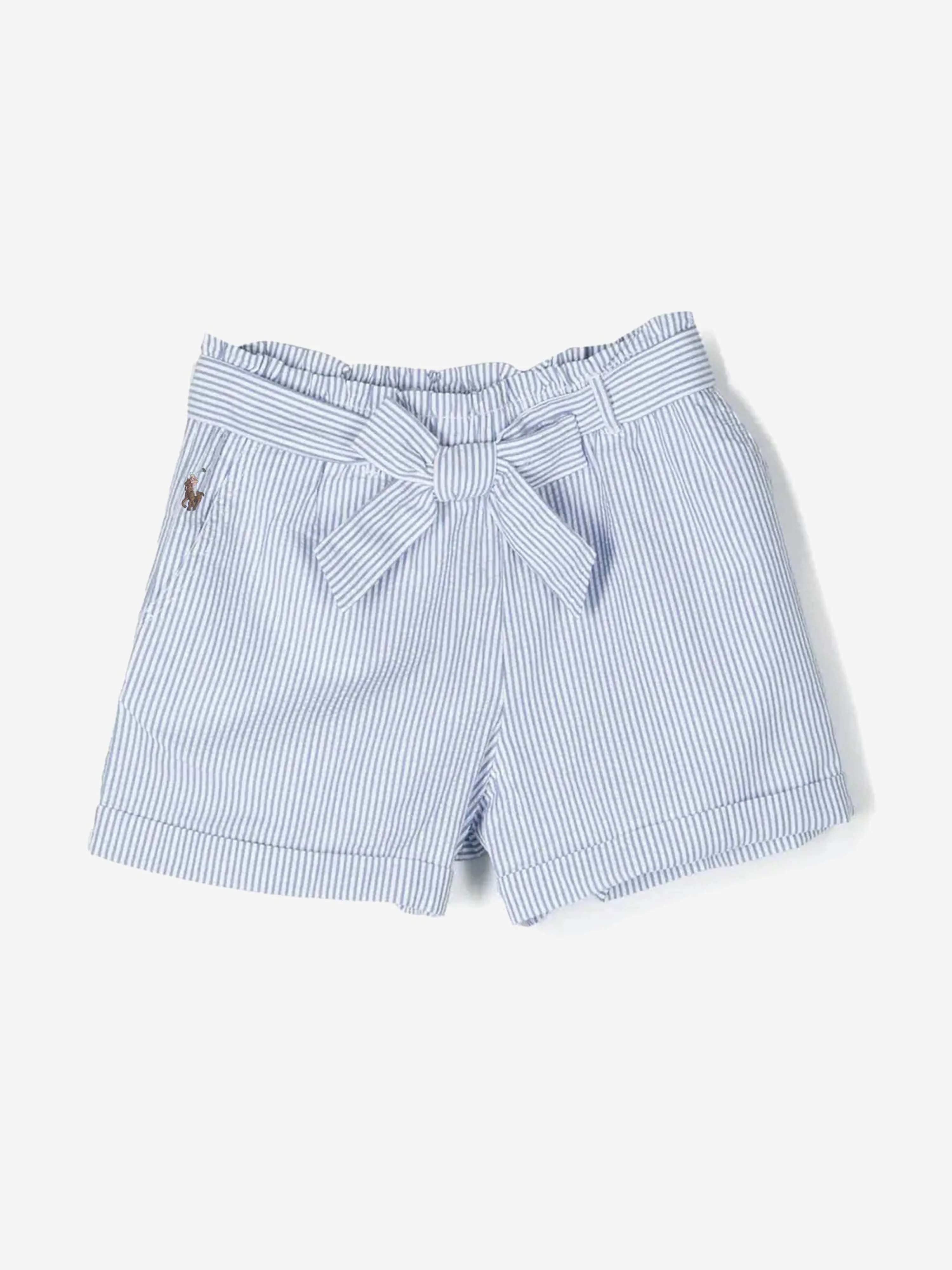 Ralph Lauren Girls and White Stripe Shorts