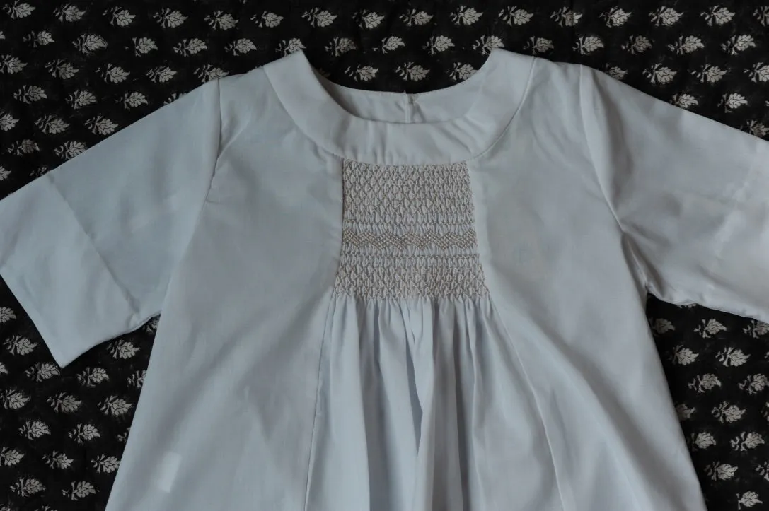 Rosemary Smocked Top White