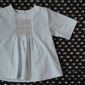 Rosemary Smocked Top White