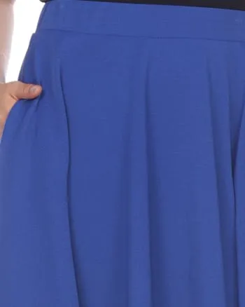 Tasmin Flare Midi Skirt | Royal