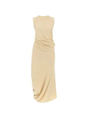 Twisted Crepe Fitted Dress