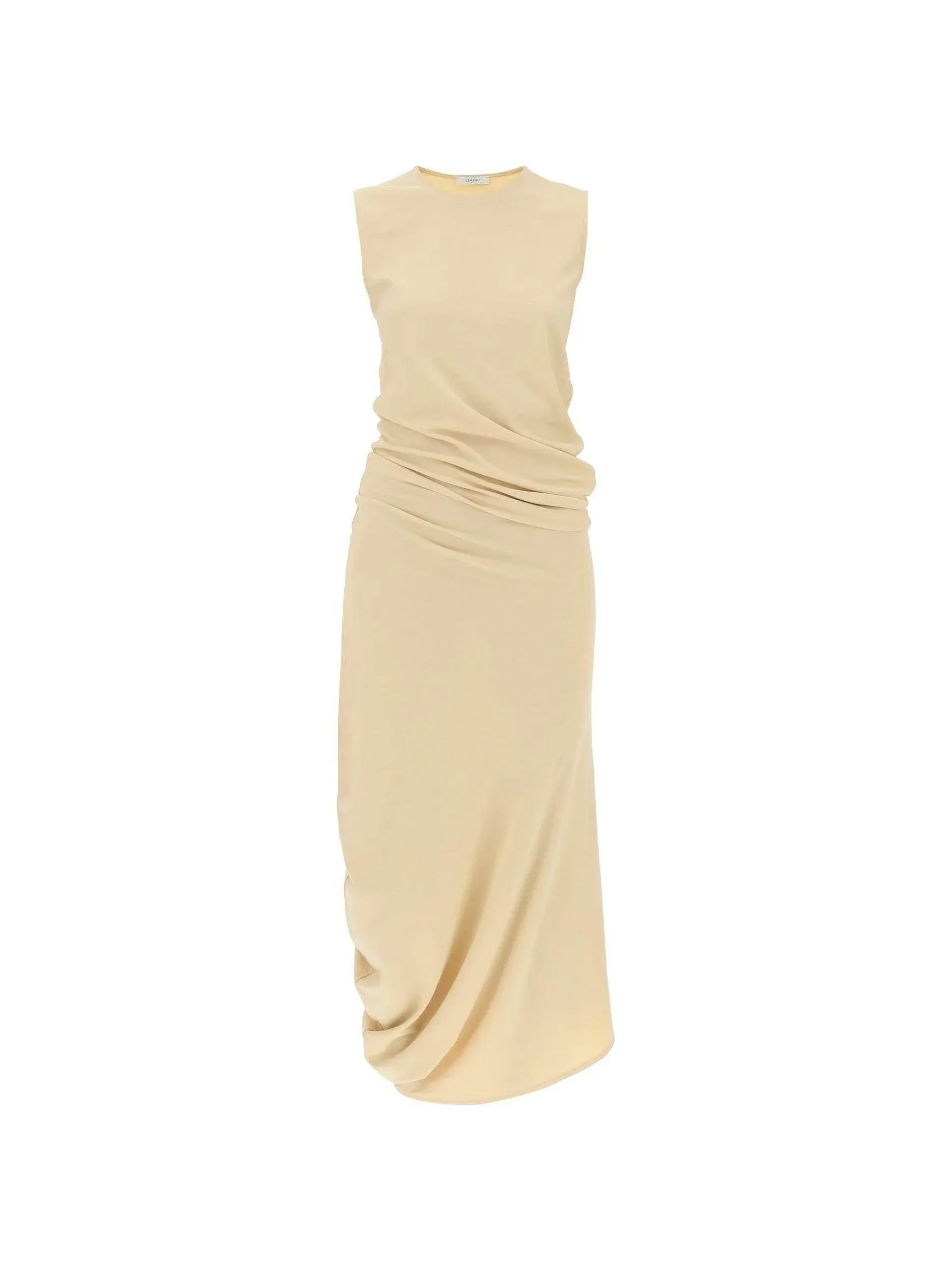 Twisted Crepe Fitted Dress