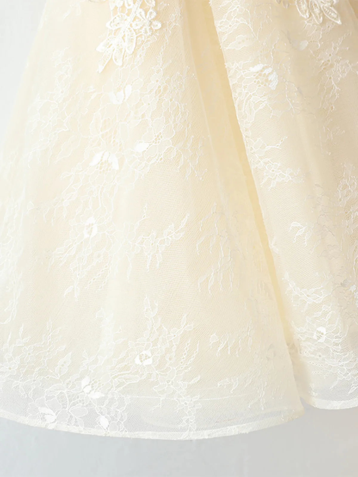 V Neck Short Champagne Lace Prom Dresses, Short Champagne Lace Formal Homecoming Dresses