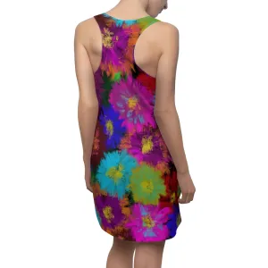 Women's Cut & Sew Racerback Dress - Fancy Flora